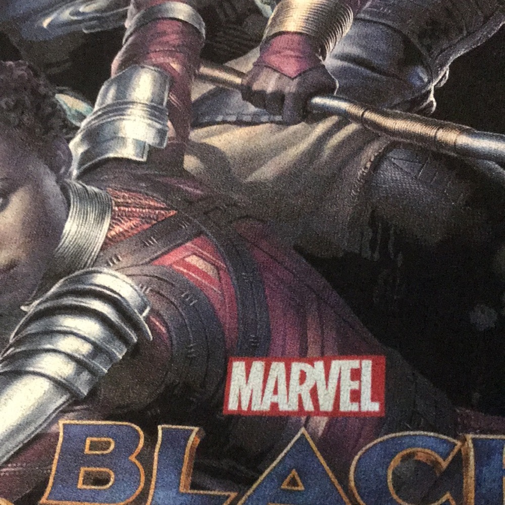 Marvel Short Sleeve Tee Shirt Black Panther Large - Picture 4 of 11